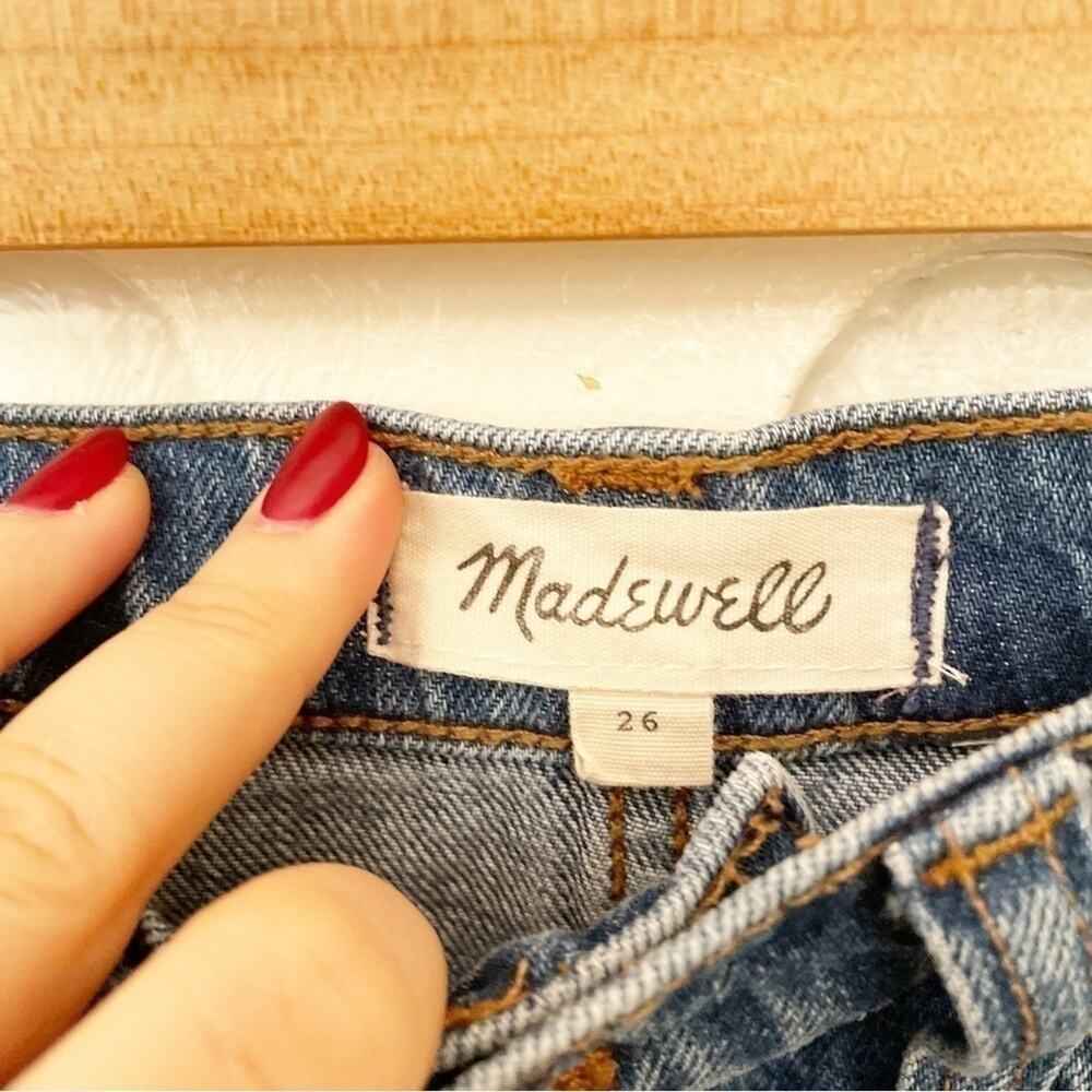 Madewell Blue Rigid Denim A-Line Mini Skirt: Pieced Edition Size 26 - Picture 6 of 9